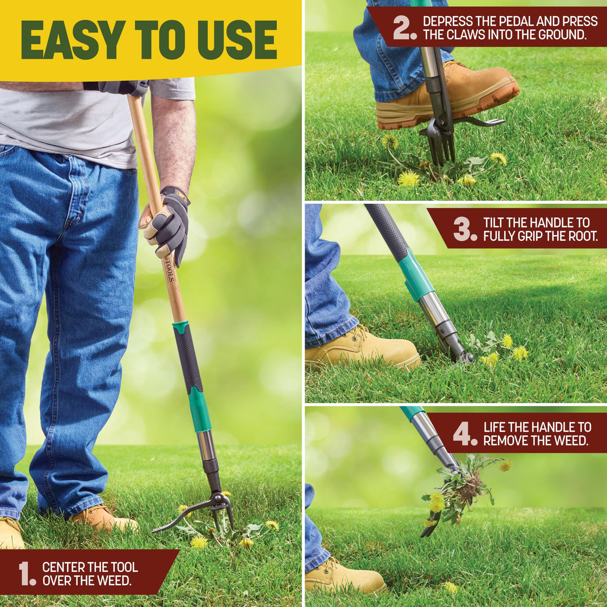 Melissa and Harry Papa's Tools dual eject system offers convenient manual or foot ejection.