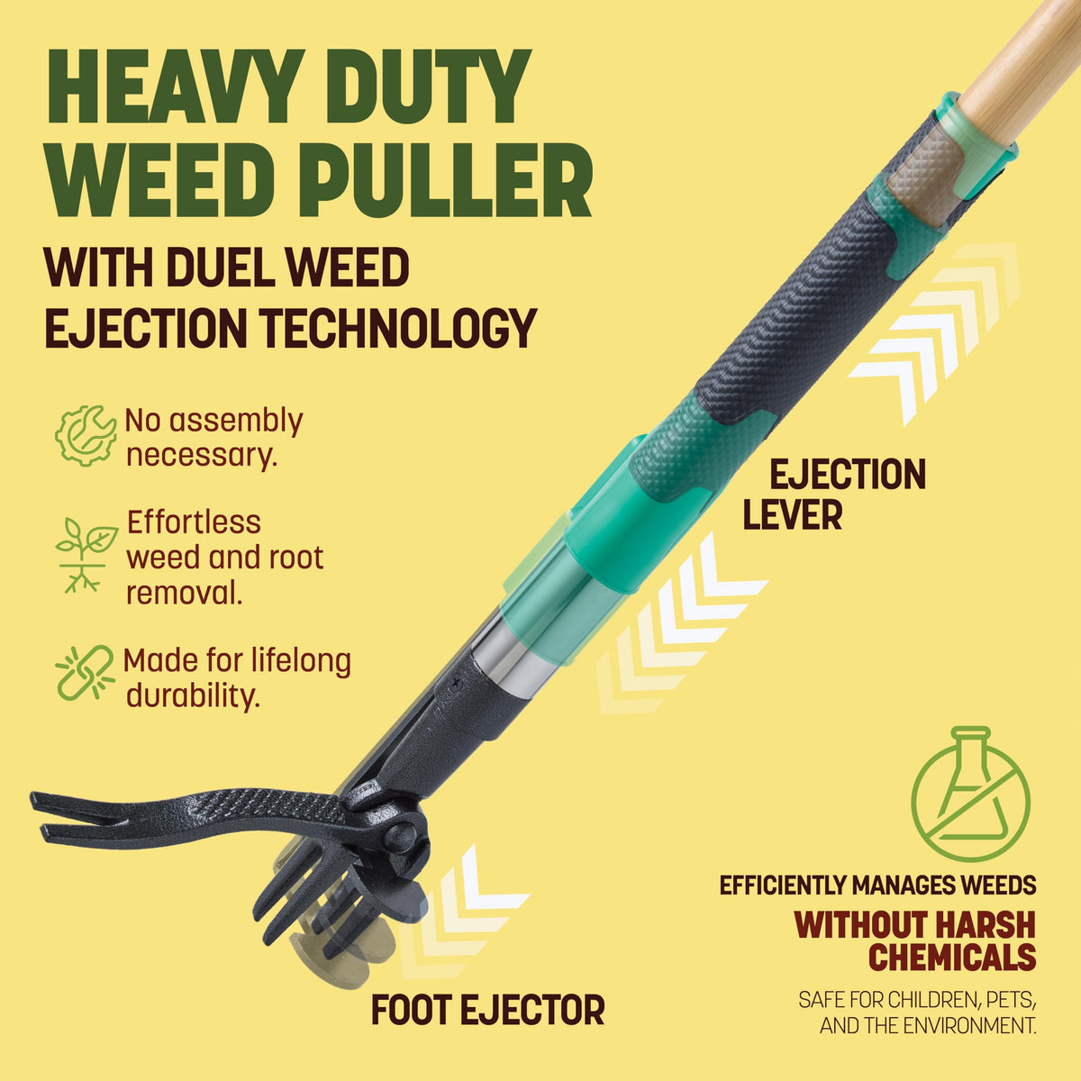 Ergonomic design minimizes strain on hands and back during extended gardening time.