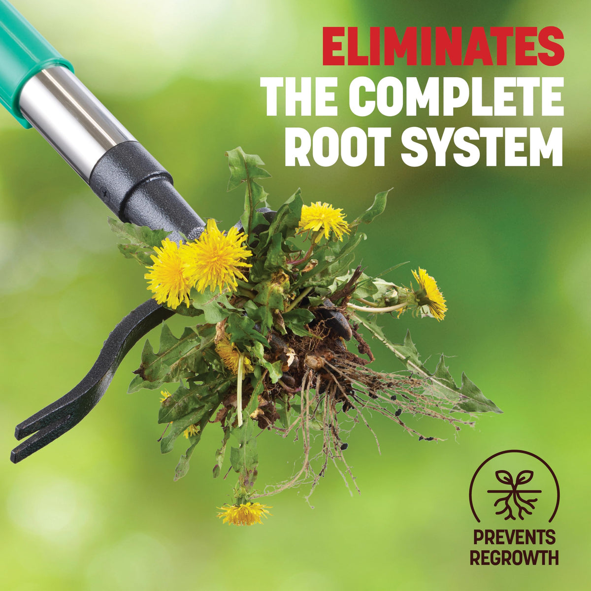 Stand-up operation reduces bending, enabling more comfortable weed removal in any yard.