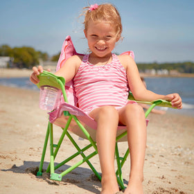 Melissa & Doug Bella butterfly chair open for outdoor seating