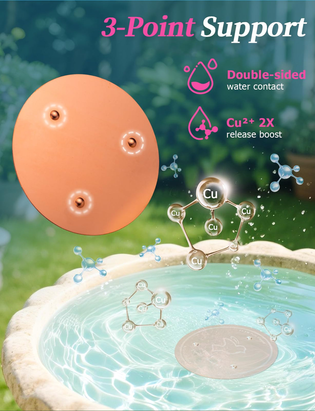 Mellbree disk in all weather conditions with passivation for year-round use