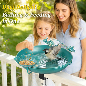 Mellbree Bird Bath durable finish coating keeps color vivid year after year.