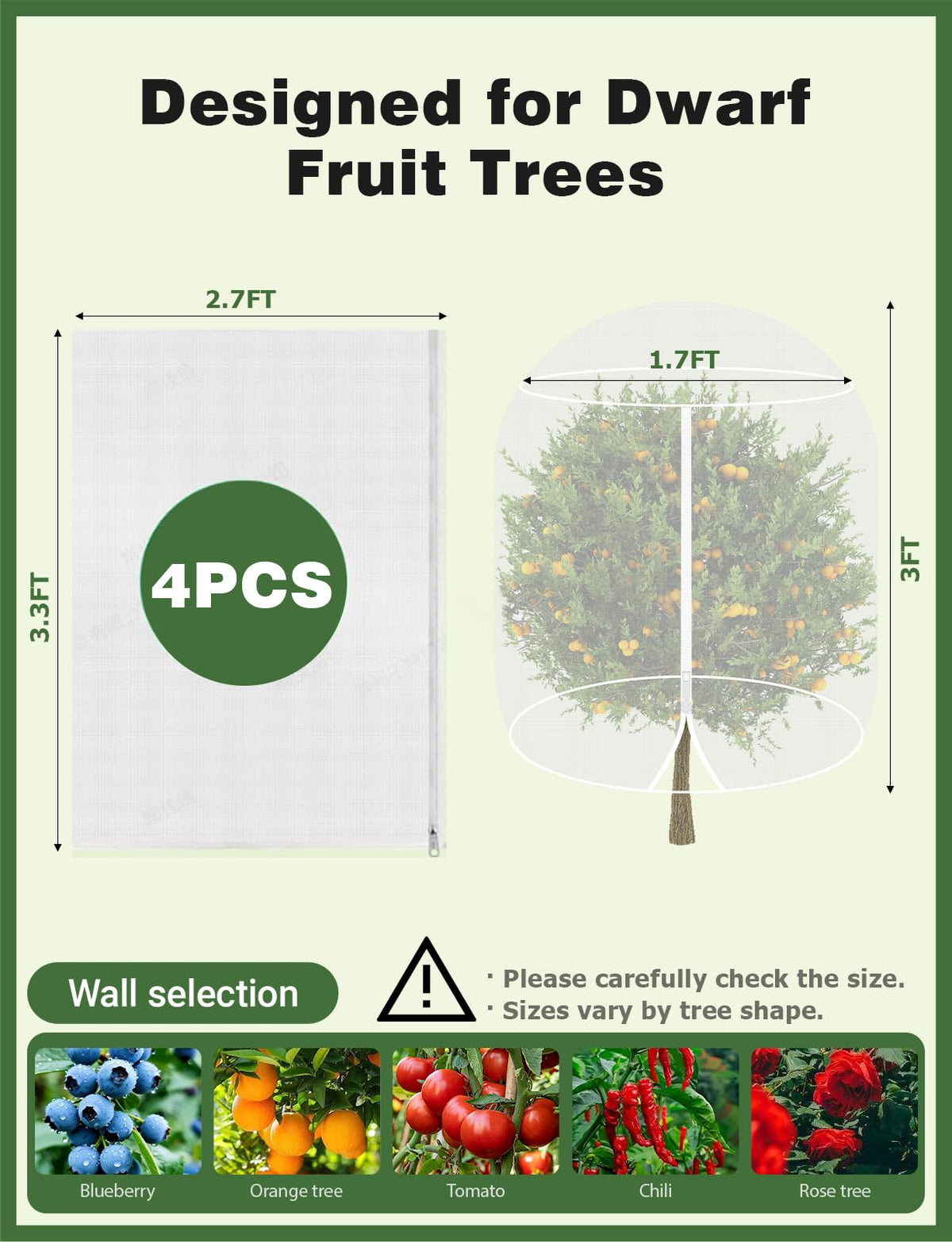 Mellbree four-pack netting ready for multiple plants