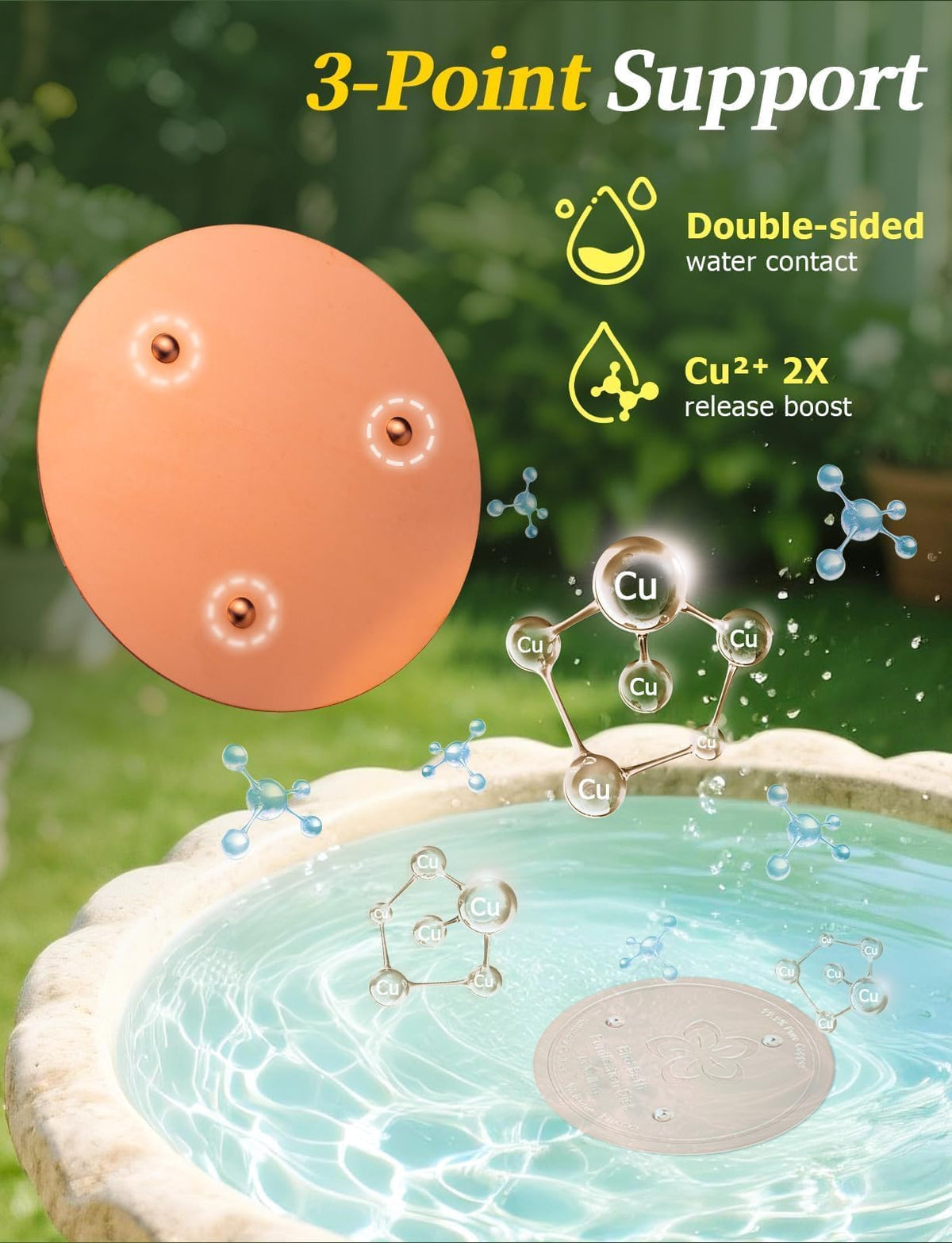 Mellbree disc compatibility notice – suitable for non-metallic basins.