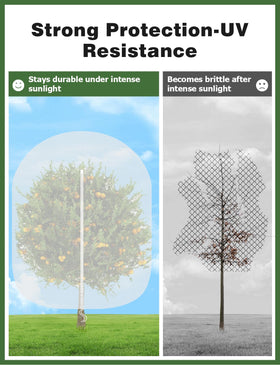 Tear-resistant polyester netting designed for outdoor garden use