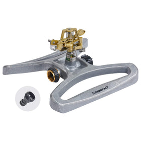 Melnor 65051-AMZ pulsating sprinkler with wide 85-foot lawn coverage.