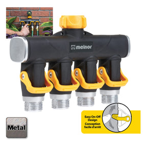 Melnor 65135AMZ lever-action control demonstrates quick, simple valve operation.