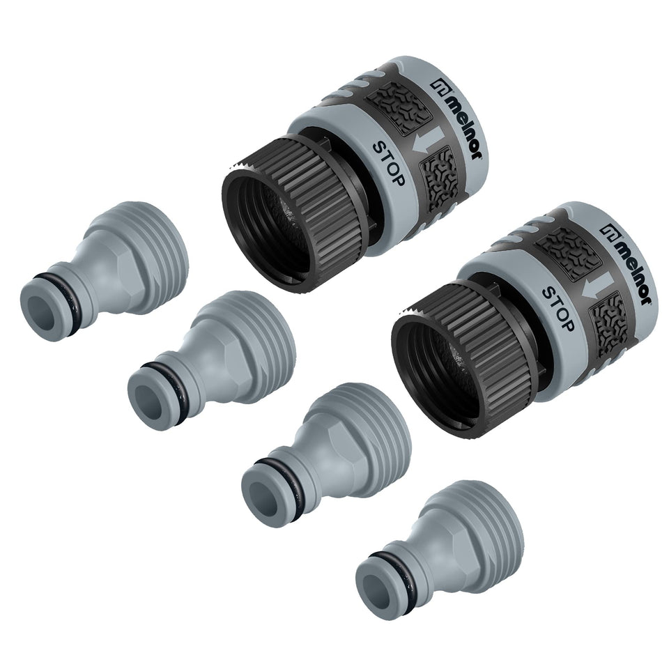 Melnor 65175AMZ QuickConnect starter set bundle enables fast tool switching during watering