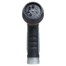 Heavyweight metal construction stands up to demanding outdoor watering tasks.