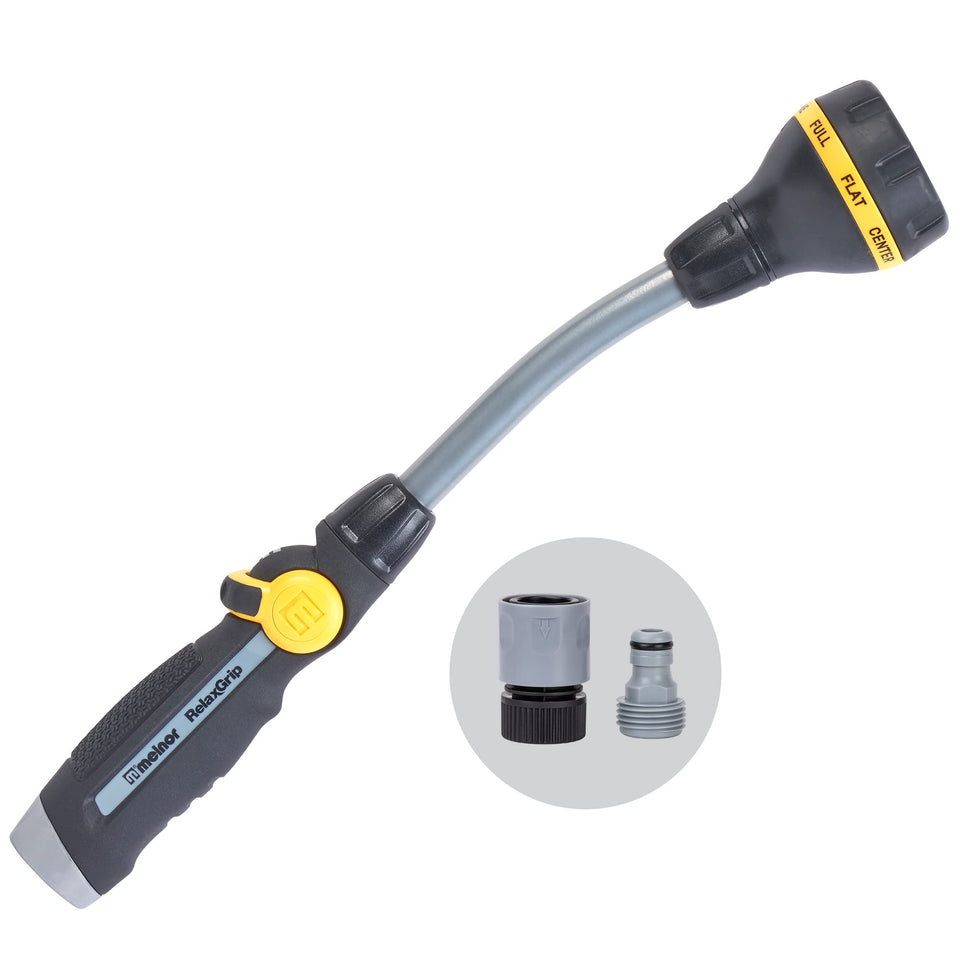 Melnor RelaxGrip 8-pattern wand for versatile watering options in beds and pots