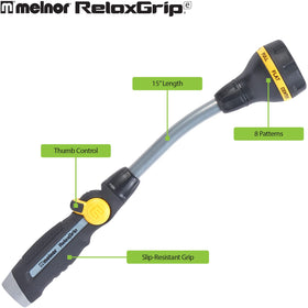 Melnor RelaxGrip supports deck cleaning with a gentle rinse option
