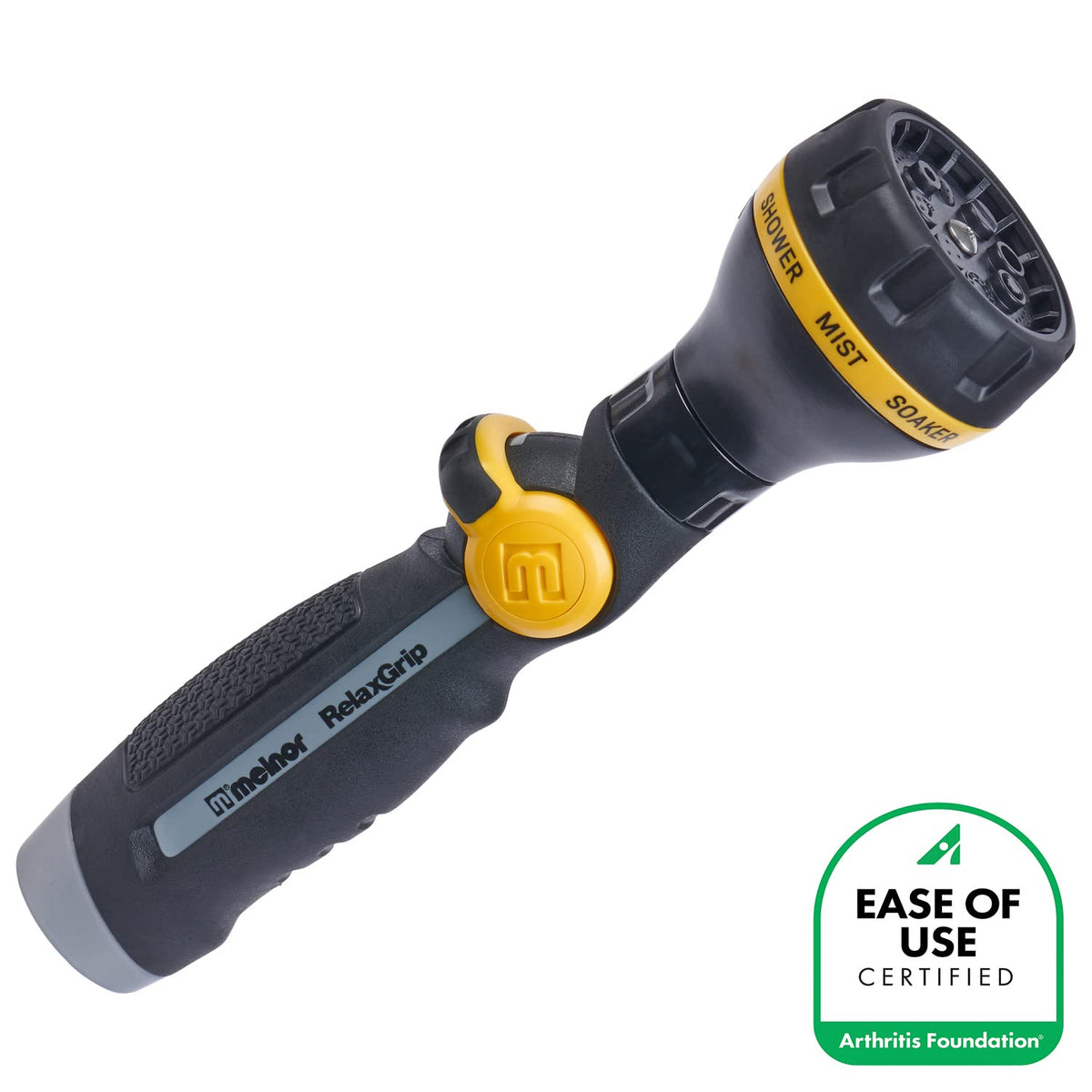 Melnor RelaxGrip straight design promotes natural forearm alignment