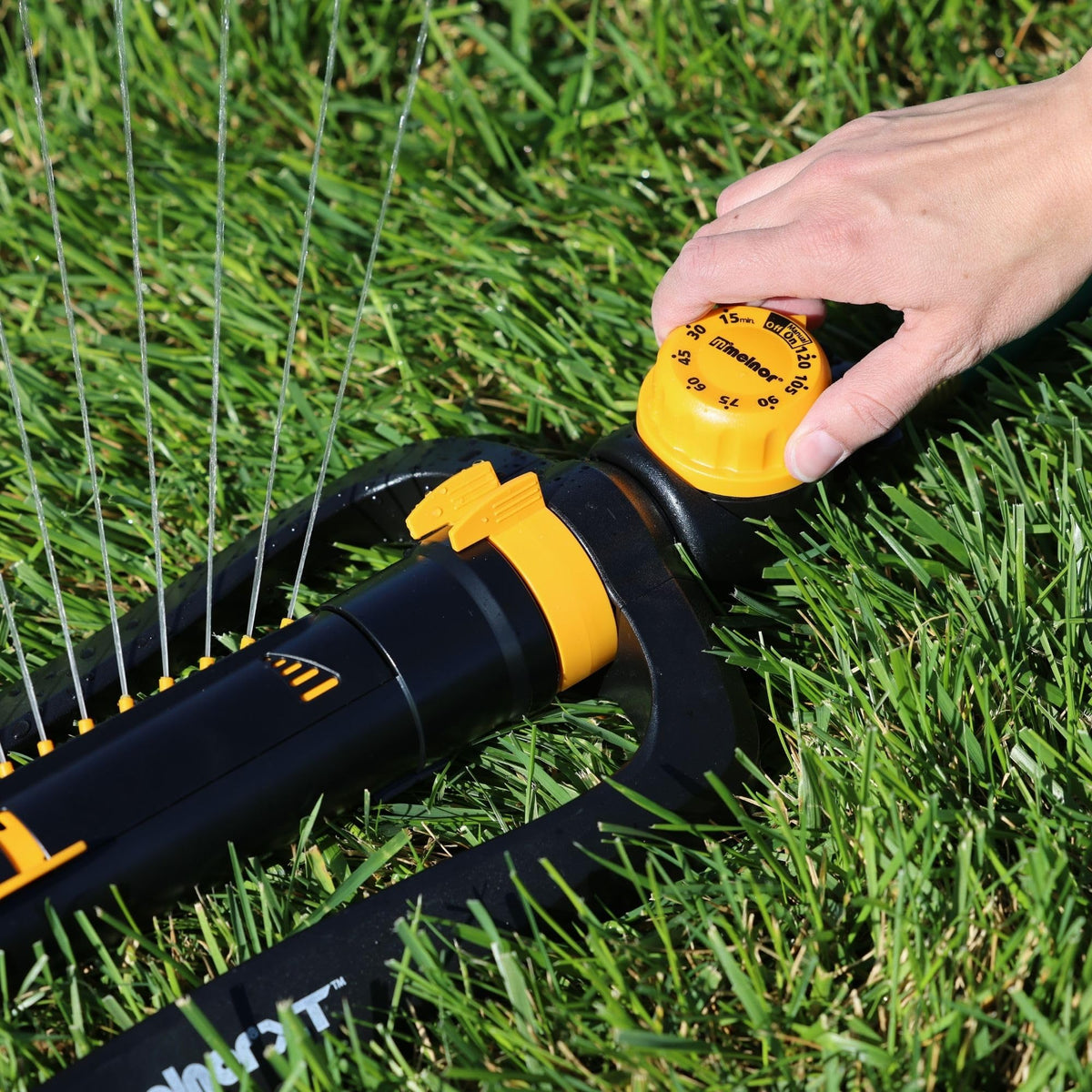 Melnor Watering Width Indicators help remember preferred patterns