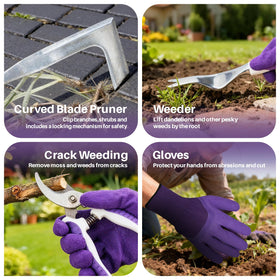 MelonArt transplant trowel aids delicate transplanting in crowded beds