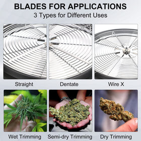 MelonFarm bowl trimmer 30 rubber strips reduce sticking during trimming