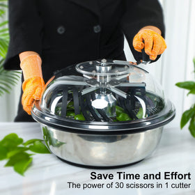 MelonFarm stainless steel bottom bowl for easy cleaning