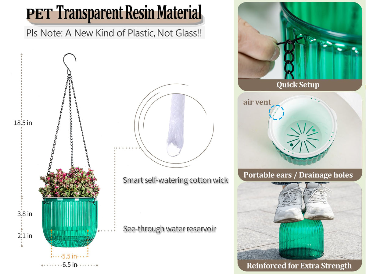 Melphoe emerald flat-bottom design sits securely on a desk or shelf.