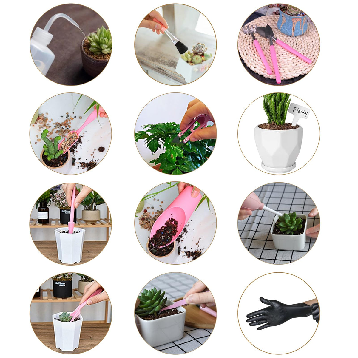 Melphoe 39.4 inch repotting mat with corner buckles protects surfaces.