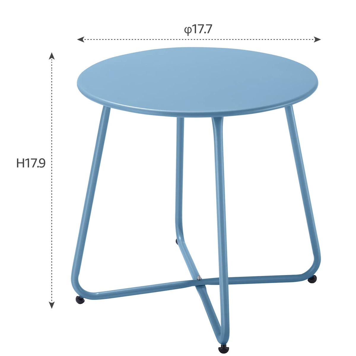 Meluvici lightweight blue table ideal for portable outdoor use