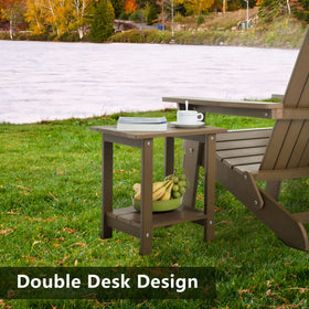 Meluvici teak-look polystyrene surface stays durable and weather-ready.