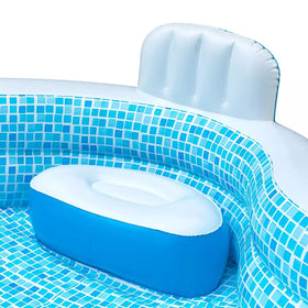 Members Mark Elegant Family Pool deflated to 117x107 inches for easy storage