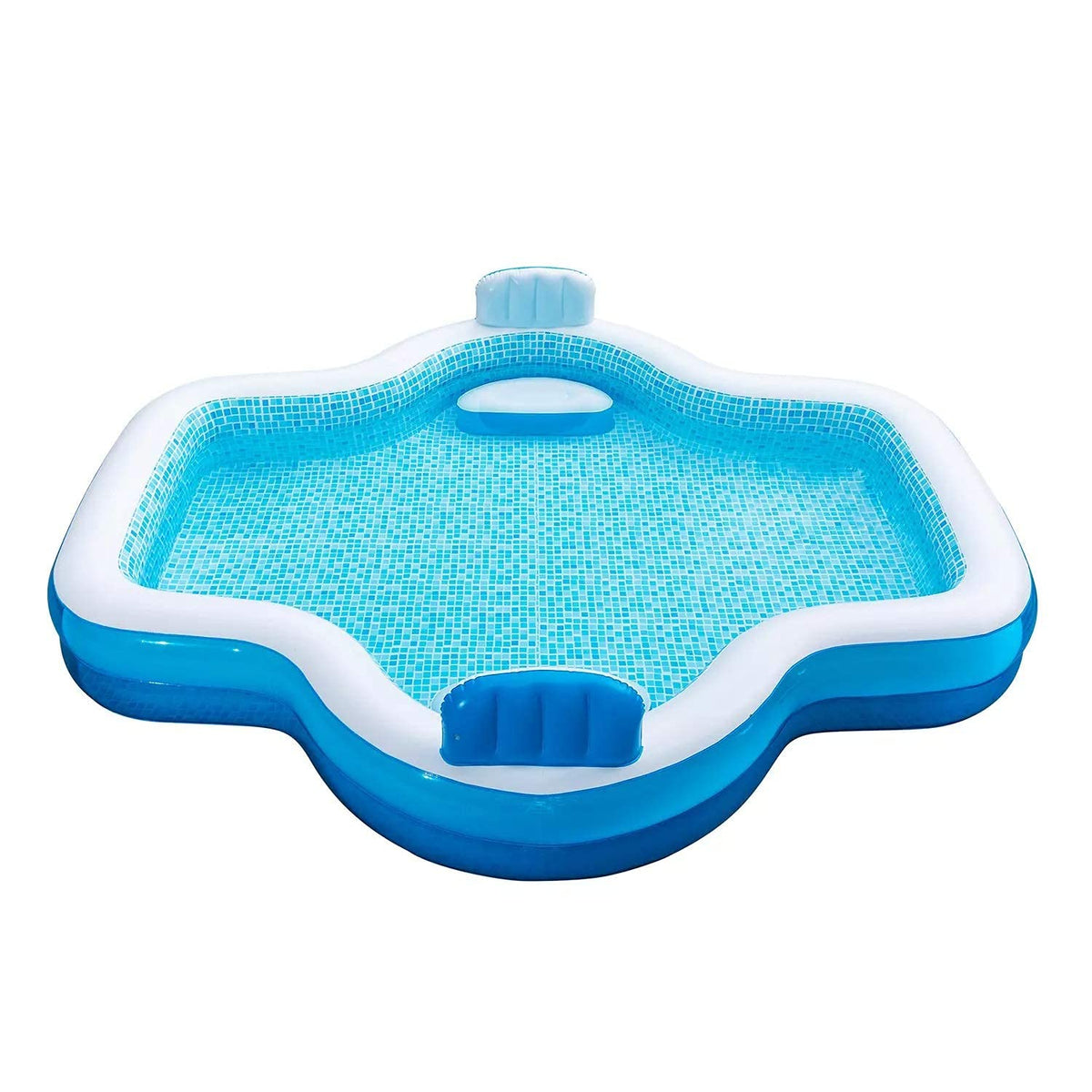 Members Mark Elegant Family Pool inflated to 120x110x18 inches for spacious backyard fun