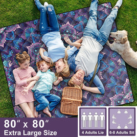 memKiya oversized blanket 80x80 ideal for multiple people at the park