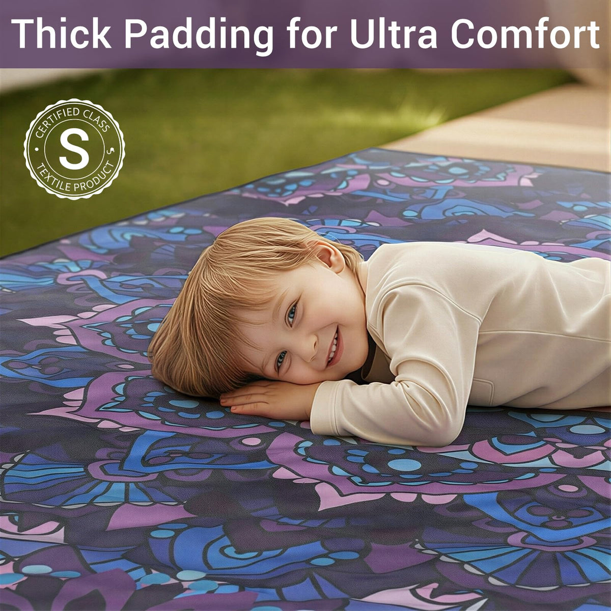 memKiya yoga-friendly outdoor mat blends blanket and soft core