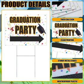 Memorywuu doublesided graduation sign showing two messages for impact.