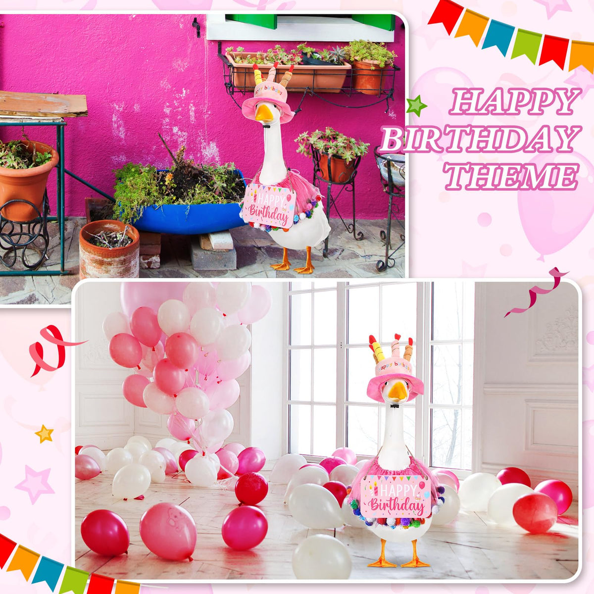 Memorywuu cement goose compatibility supports easy indoor or outdoor display.