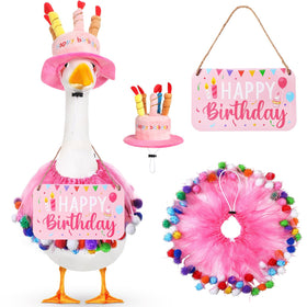 Memorywuu birthday goose costume adds festive flair to outdoor celebrations.