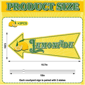 Memorywuu lemonade stand arrow sign back view doubles roadside notice.