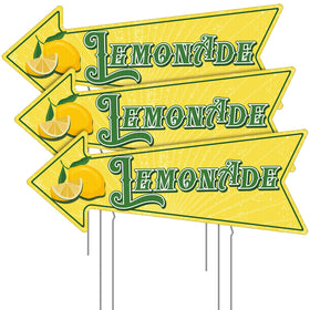Memorywuu lemonade stand arrow sign front view boosts outdoor visibility.