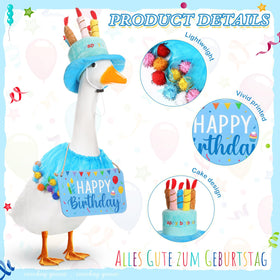 Memorywuu porch goose sign enhances curb appeal for birthdays and gatherings.