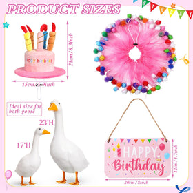 Memorywuu porch goose sign wooden birthday decoration helps create a welcoming moment.