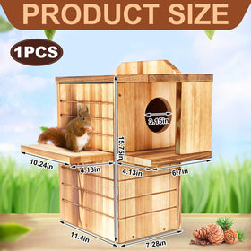Memorywuu nesting box front panel opens for easy inspection and maintenance