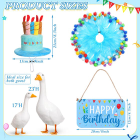 Memorywuu tutu skirt goose costume adds playful birthday charm to your yard.