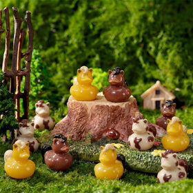 Memorywuu vase filler duck figurine ideal for small arrangements.