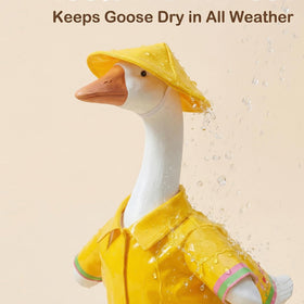 Memxike 23-inch porch goose outfit supports seasonal porch decor