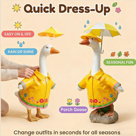 Memxike rainbow umbrella brightens spring showers for lawn display