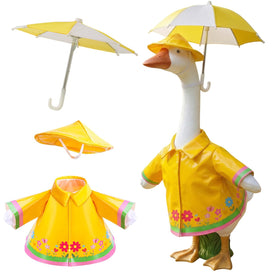 Memxike raincoat for 23-inch porch geese adds bright color on rainy days