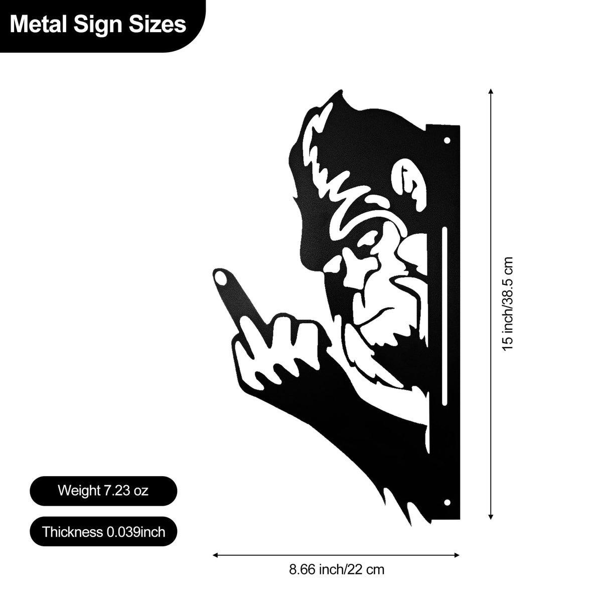 mengfanjingxiang Peeking Sasquatch tree silhouette stands out as a playful garden focal point