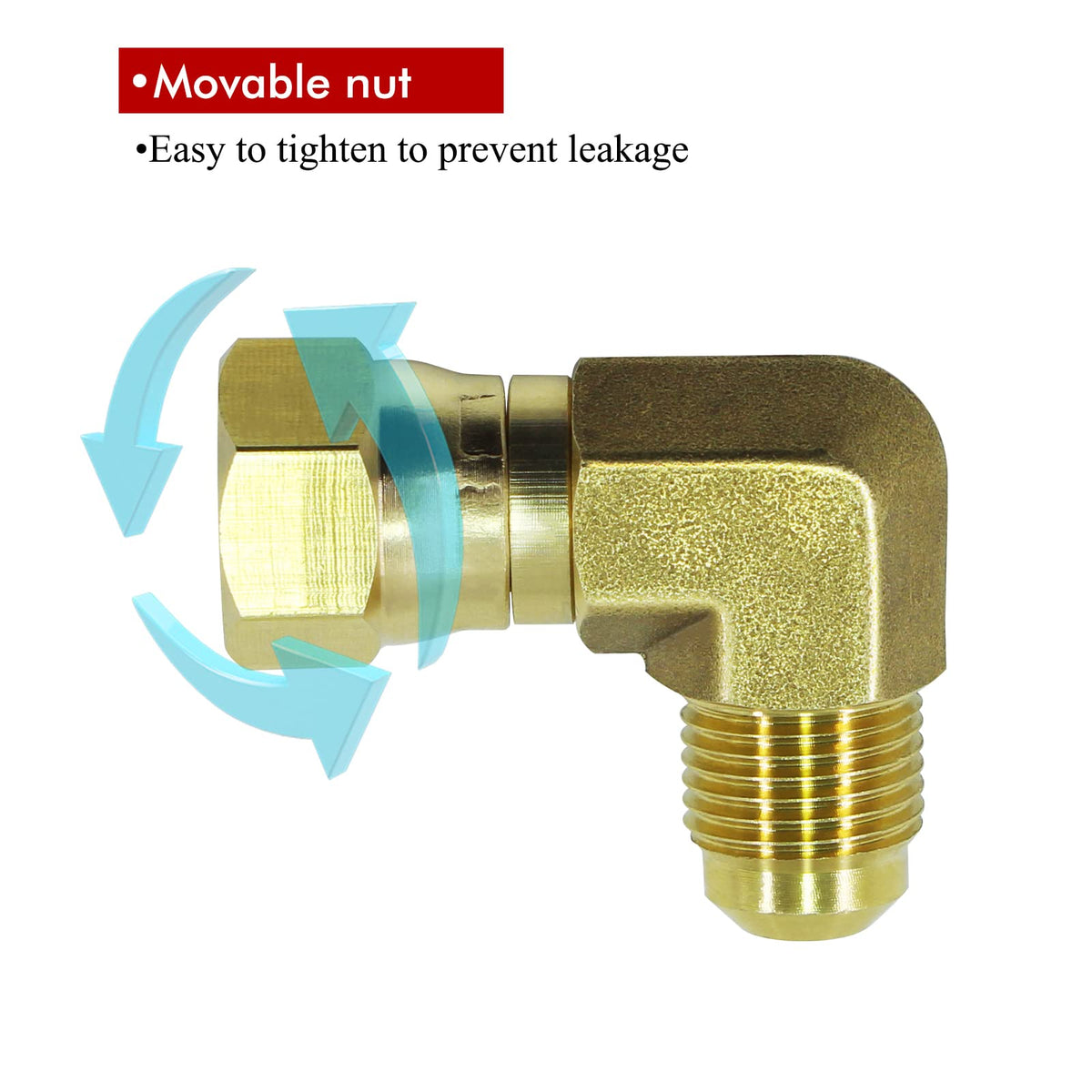 MENSI brass elbow for Camco Olympian Wave heater replacement in use