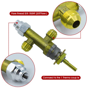 MENSI complete valve kit ready for use with LPG appliances