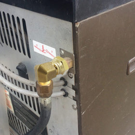 MENSI 90-degree elbow fitting for gas grills in tight spaces