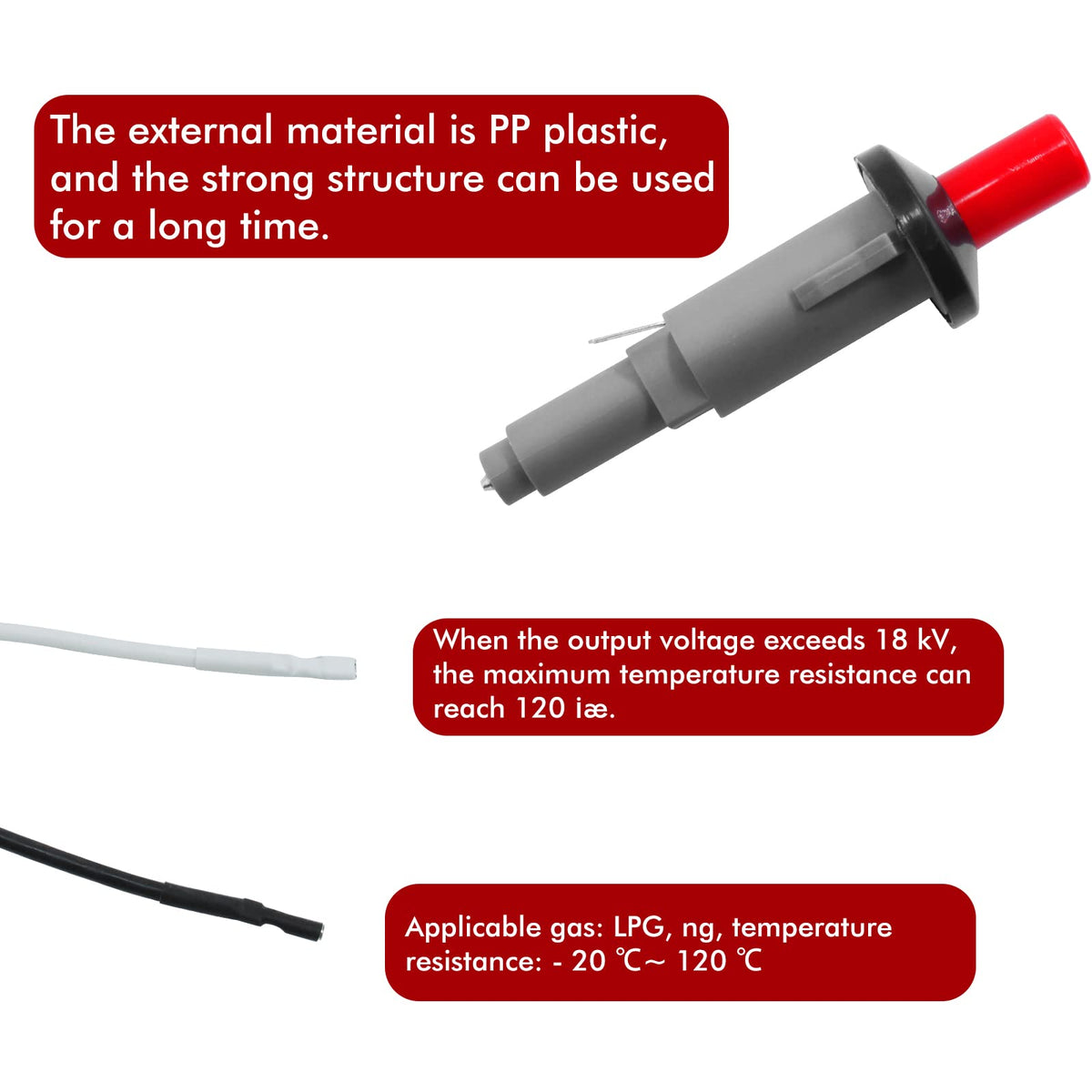 MENSI piezo igniter kit for Spirit 500/700 with durable replacement components