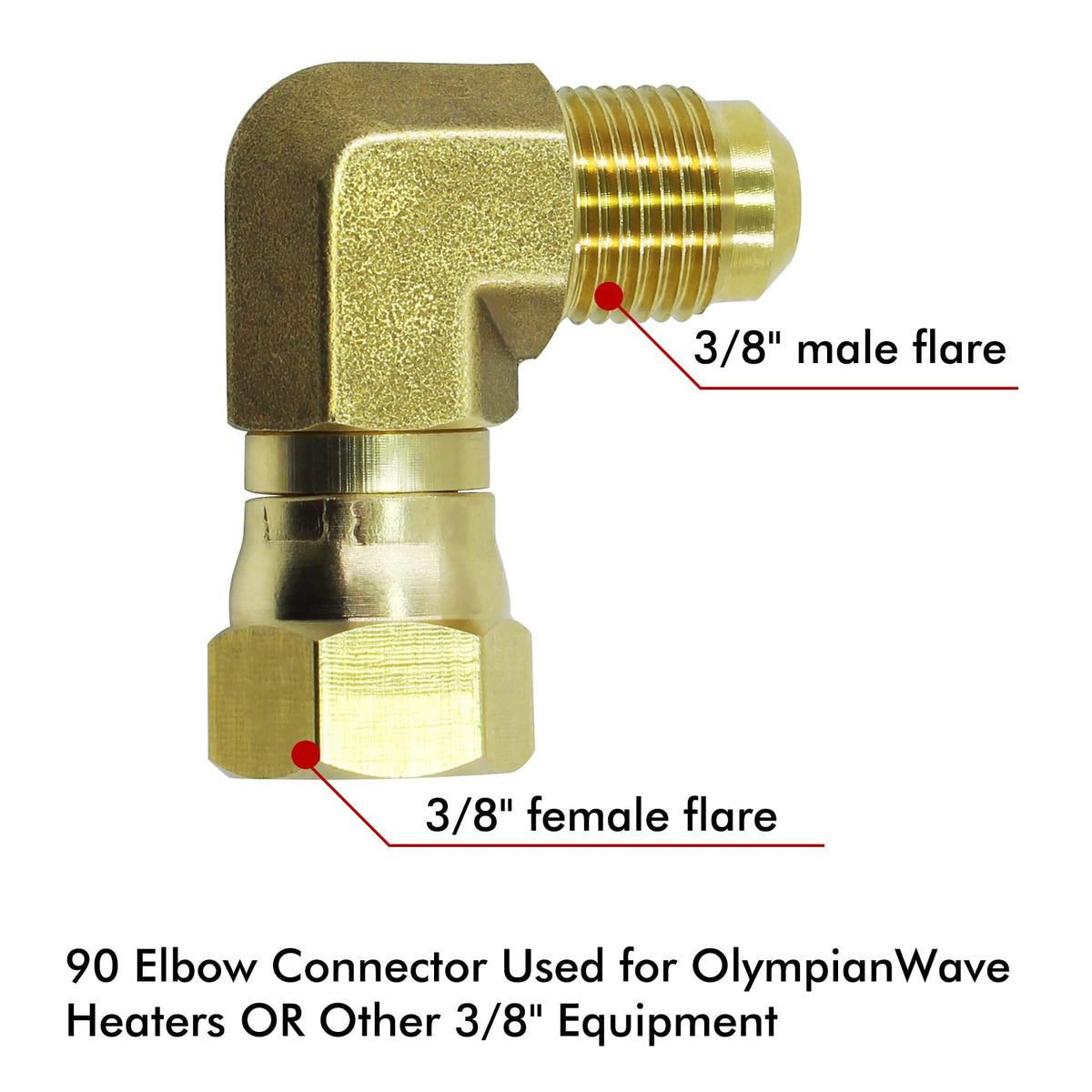 MENSI swivel nut elbow assembly enabling flexible installation