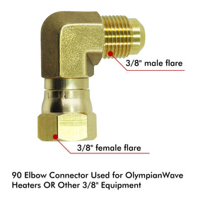 MENSI swivel nut elbow assembly enabling flexible installation