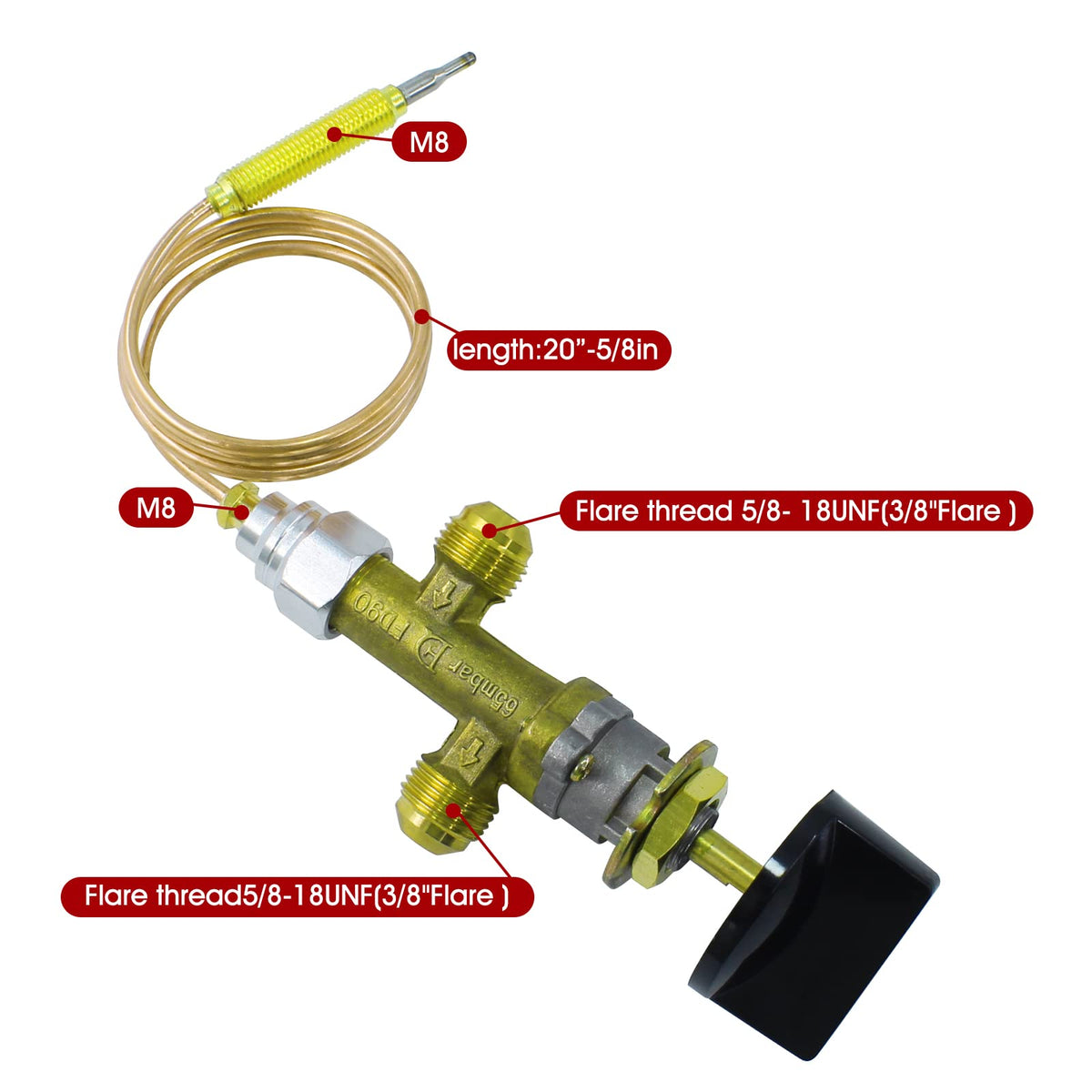 MENSI 600 mm thermocouple length for flame sensing