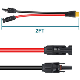 MENTBERY MC4 to XT60 extension cable link for solar to device setups.
